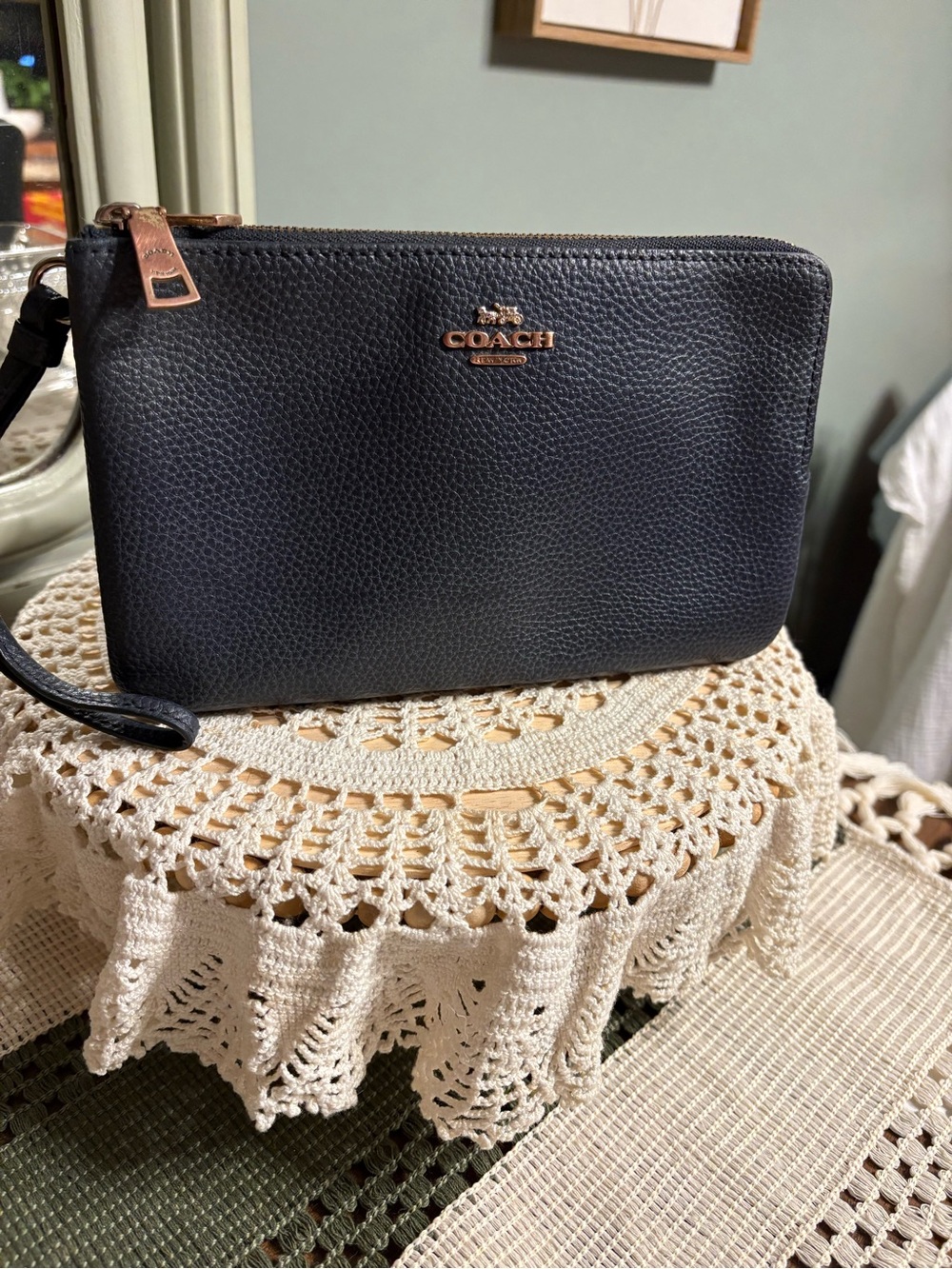 Coach Double Zip Wristlet